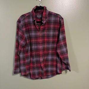 Great Pendleton Mason Shirt Red Plaid size Large L
